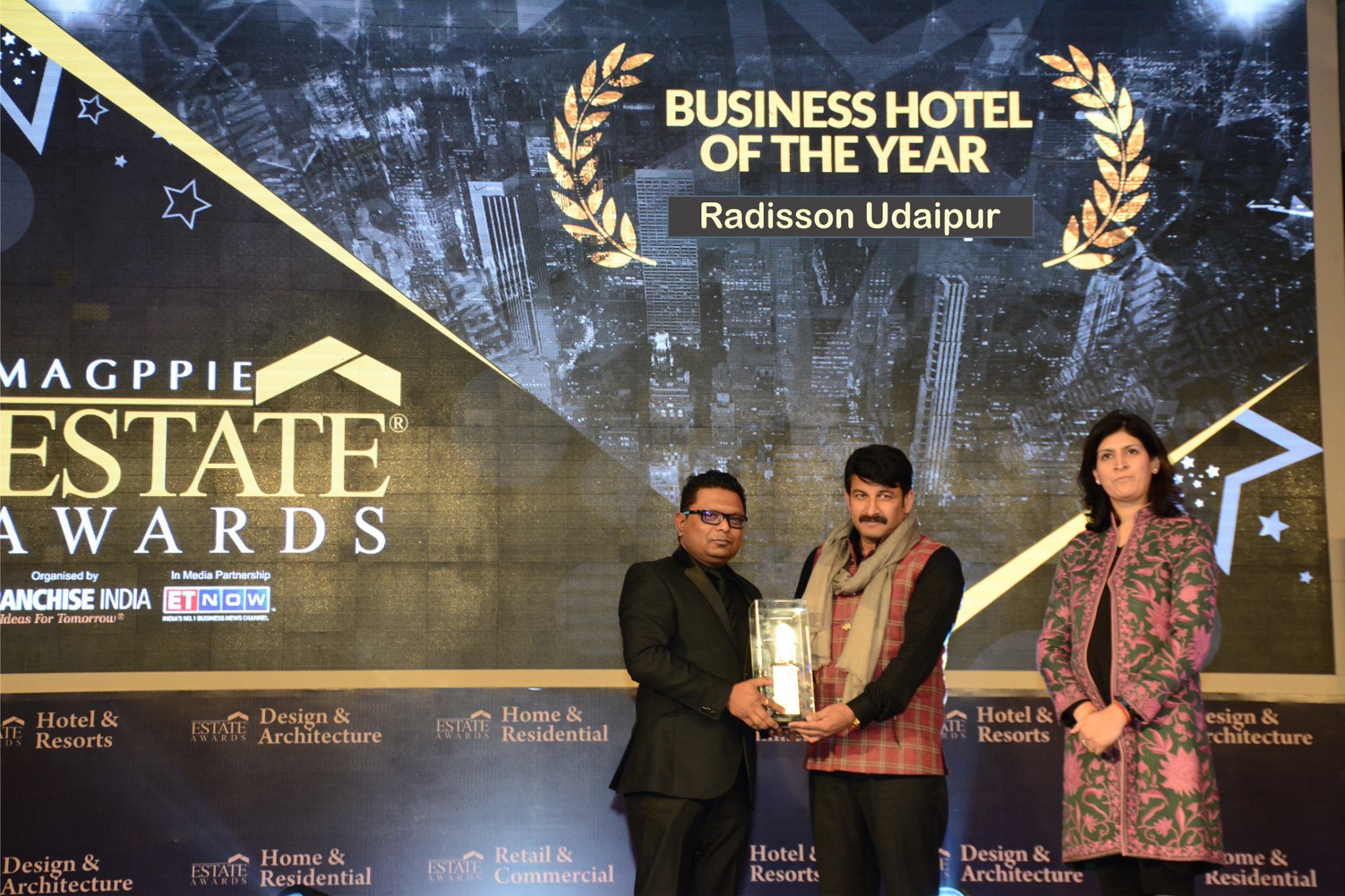 ‘Best Business Hotel Award 2016’ goes to Radisson Udaipur